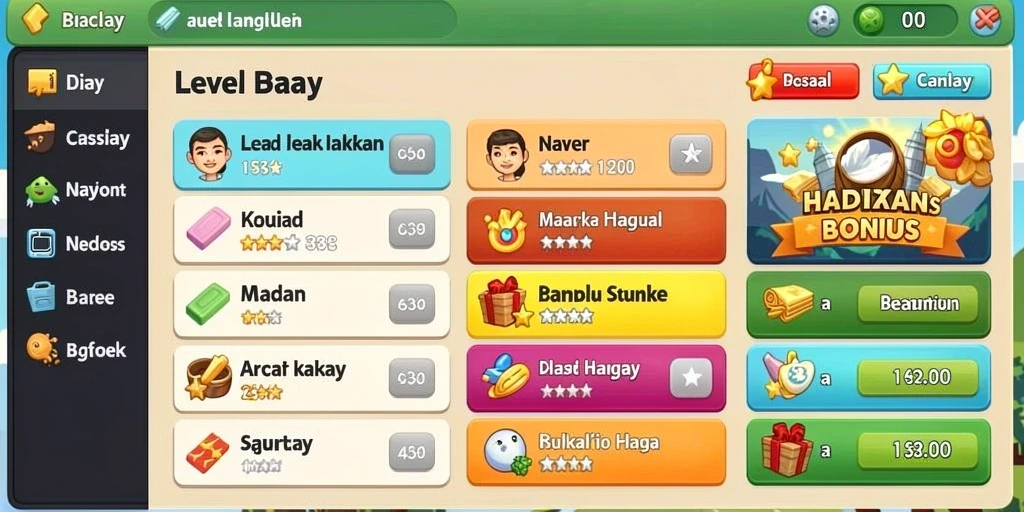 Screenshot dari level menantang dengan grafis yang memukau.