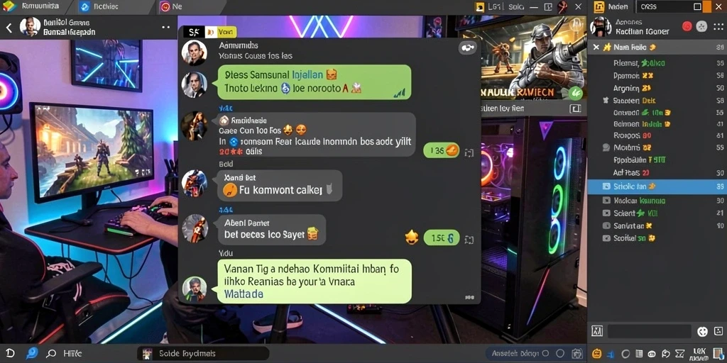 Tampilan fitur interaksi sosial yang memudahkan pengguna.