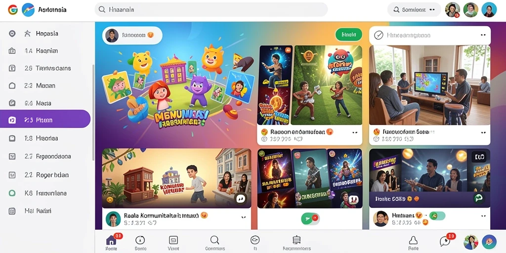 Cuplikan mode tantangan harian yang seru.