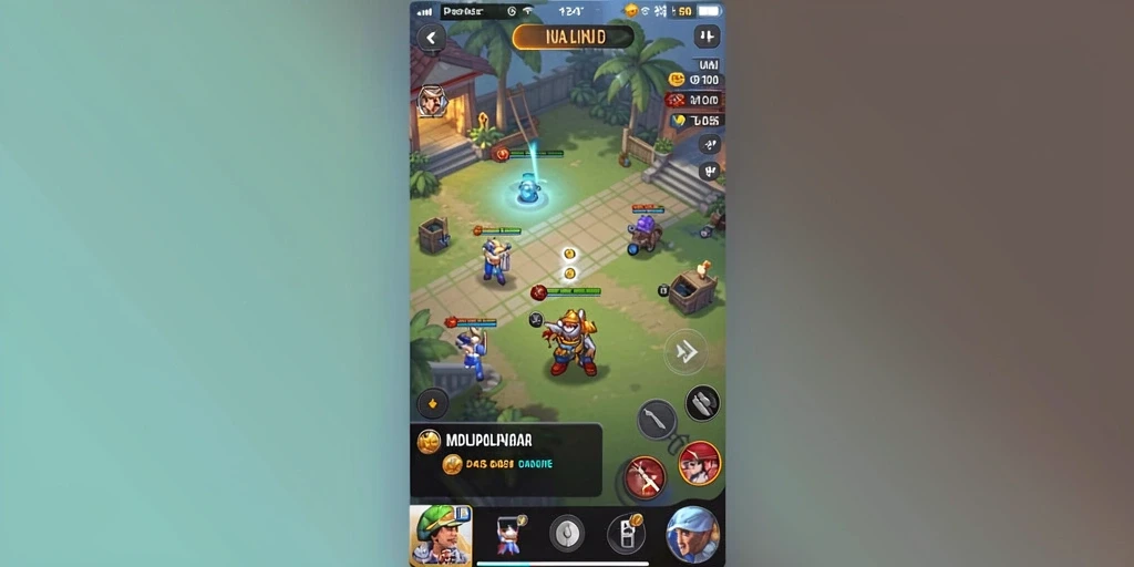 Screenshot momen pertarungan epik di arena.