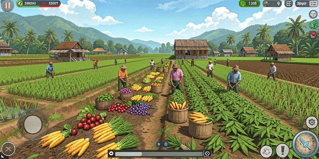 Ilustrasi permainan yang melibatkan banyak pemain.